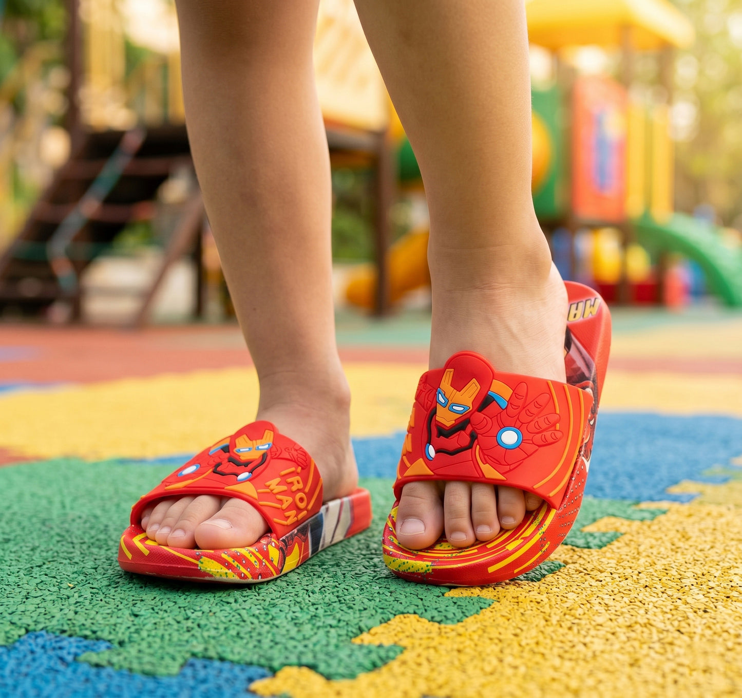 Ironman Theme Non Slip Summer Slipper for Kids Boys - ARS4