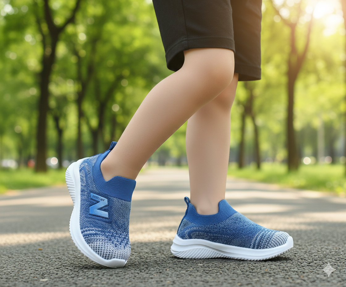 Easy-to-Wear Soft Comfortable Mesh Skechers for Kids - B126