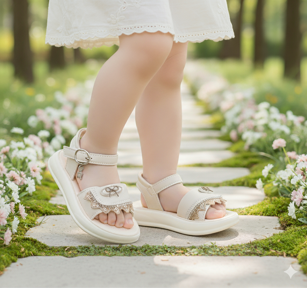 Beautiful Design Soft Sole Fancy Sandals for Kids - SUK30