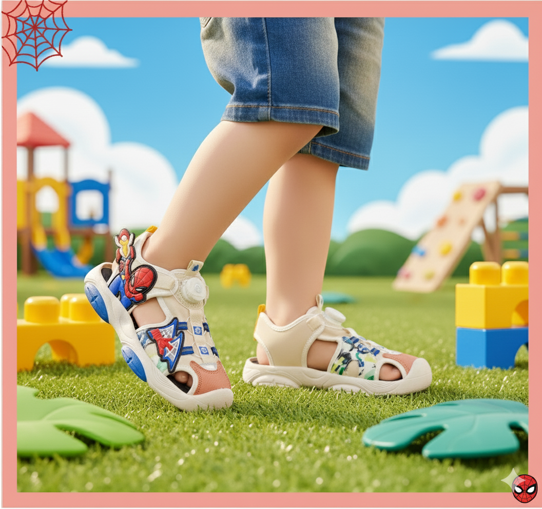 Autolace Spiderman Theme Sandals for Kids - Y112