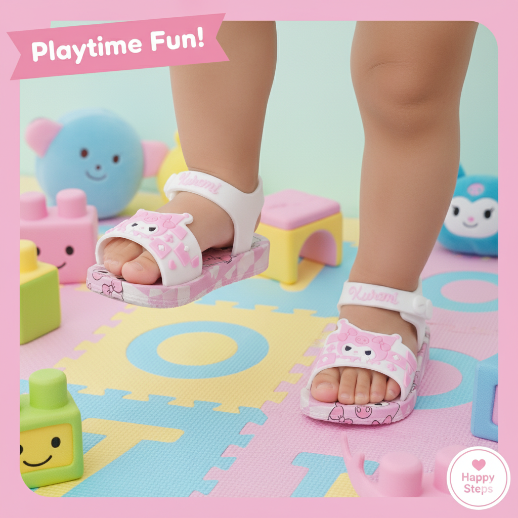 Soft Sole Cute Look Sandals for Kids Girls - 20883