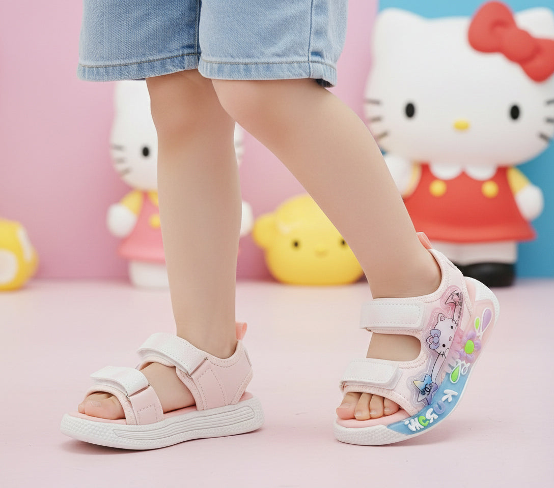 Lights in sole Cute Design Sandals for Kids Girls - UN14