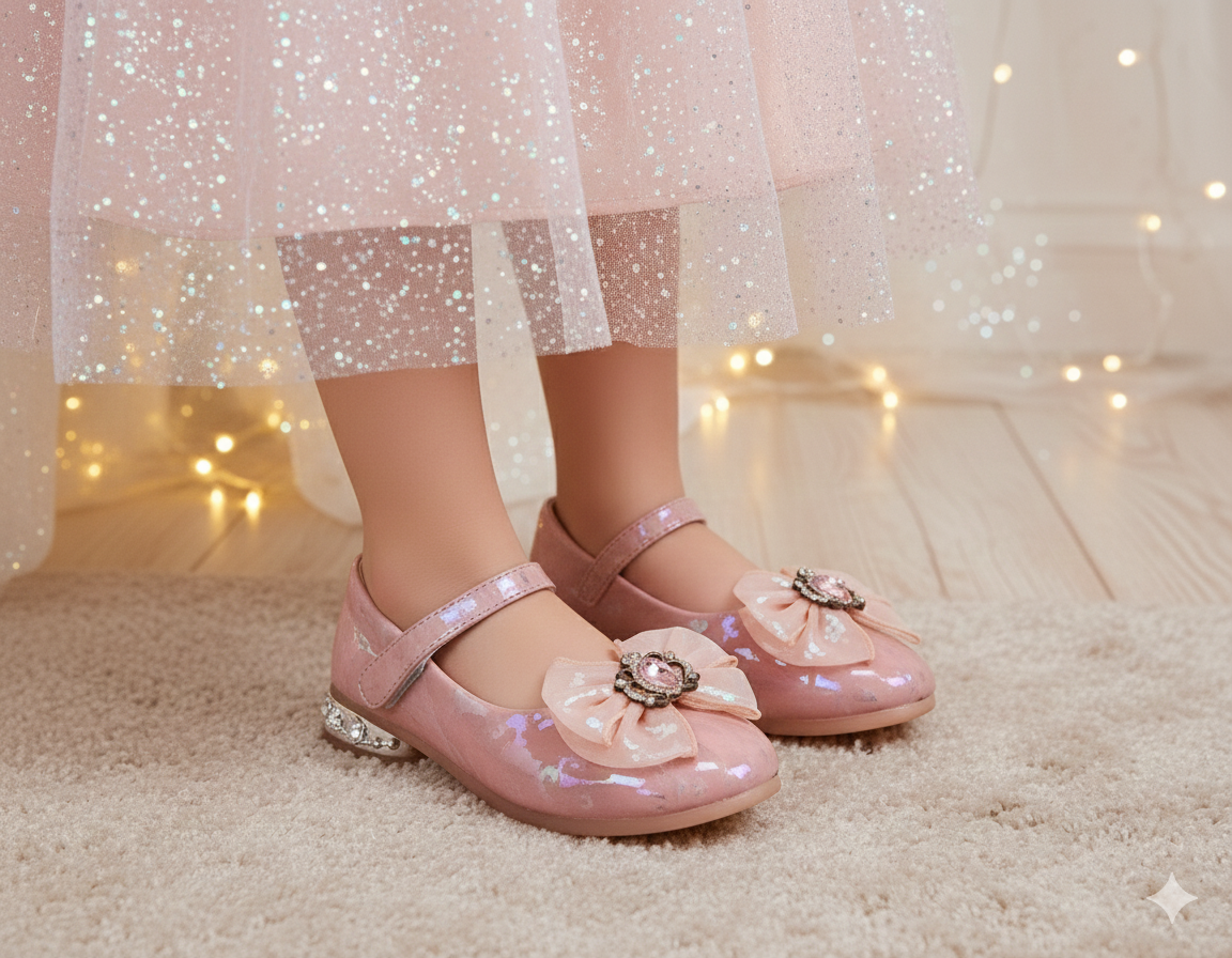 Beautiful Design Printed Pumps for Kids Girls - DJK52