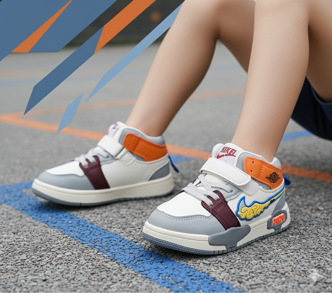 Stylish Look Soft Sole Sneakers for Kids - 662