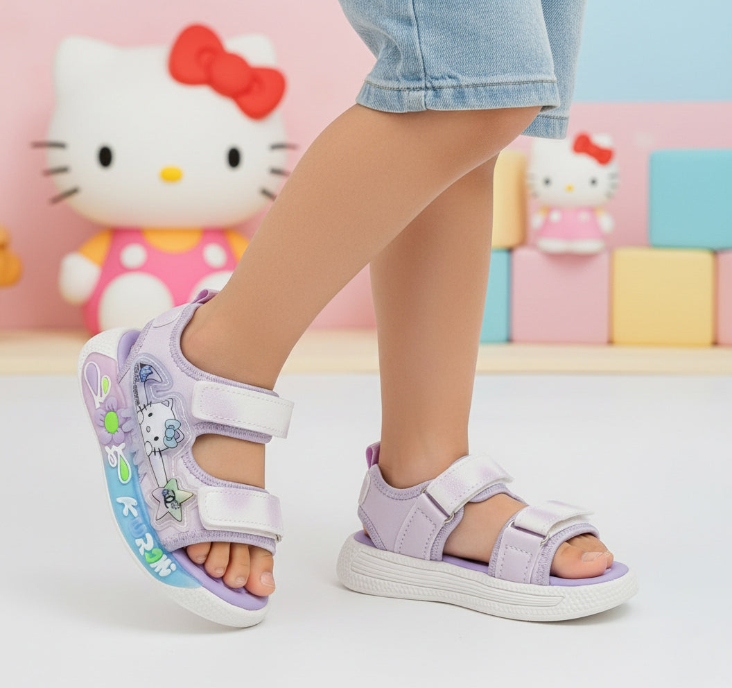 Lights in sole Cute Design Sandals for Kids Girls - UN14
