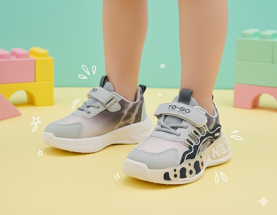 Lights in Sole Trendy Look Sneakers Shoes for Kids - OB56
