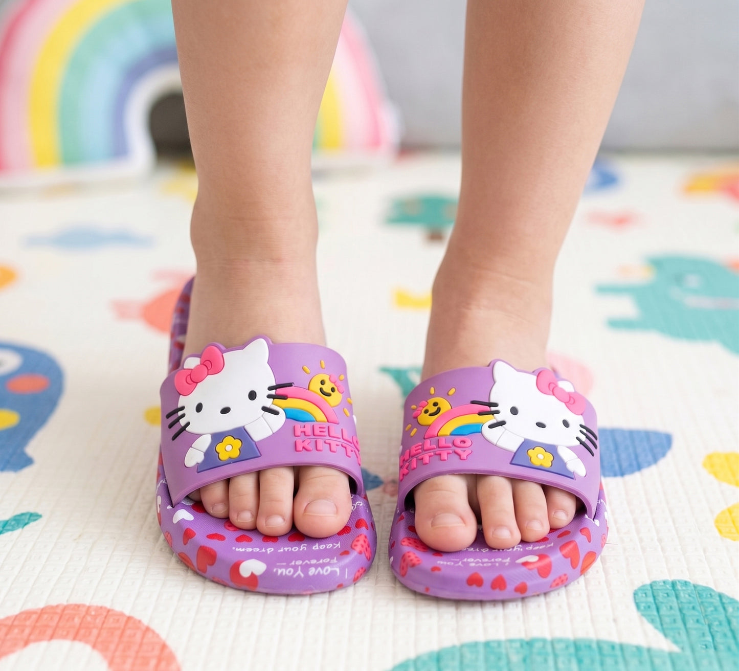 Cute Kitty Theme Non Slip Summer Slipper for Kids Girls - ARS3