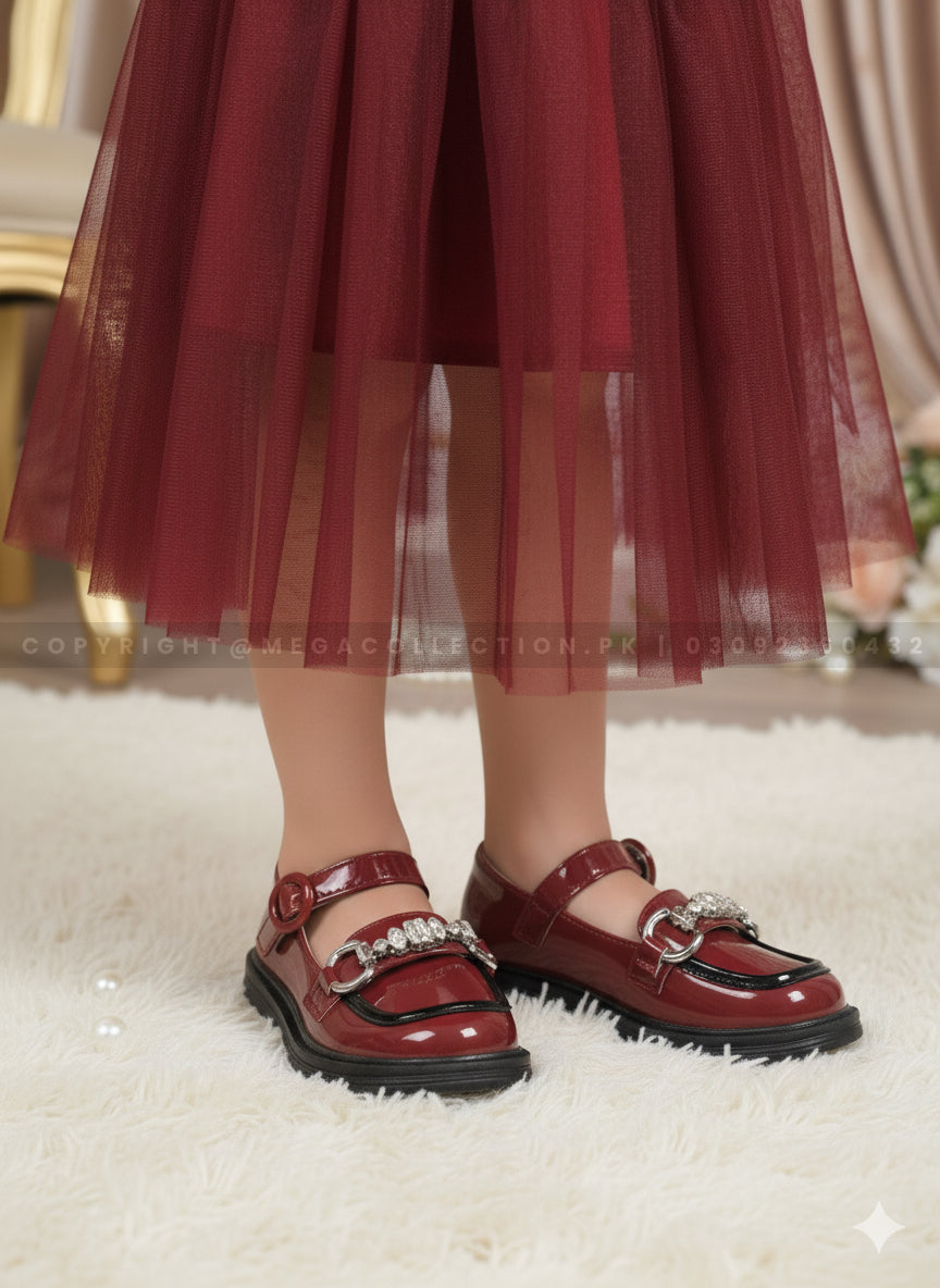 Girls Beautiful Design Fancy Pumps for Kids - HB6