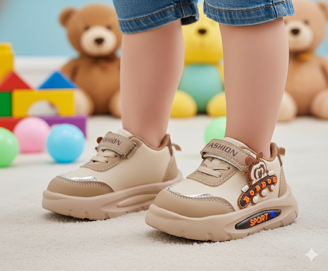 Lights in Sole Cute Design Shoes for Kids - FK-109