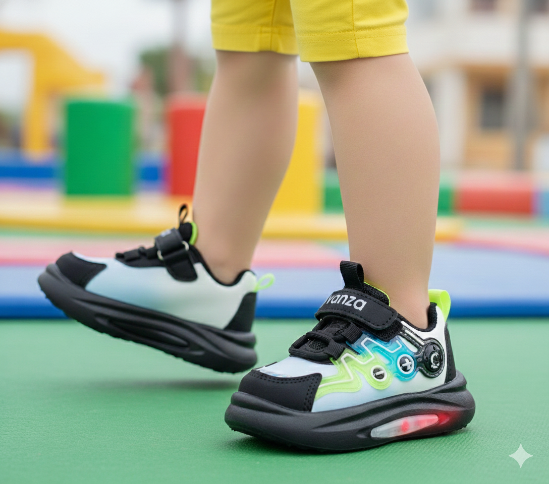 Lights in Sole Trendy Look Sporty Sneakers for Kids - YOKO20