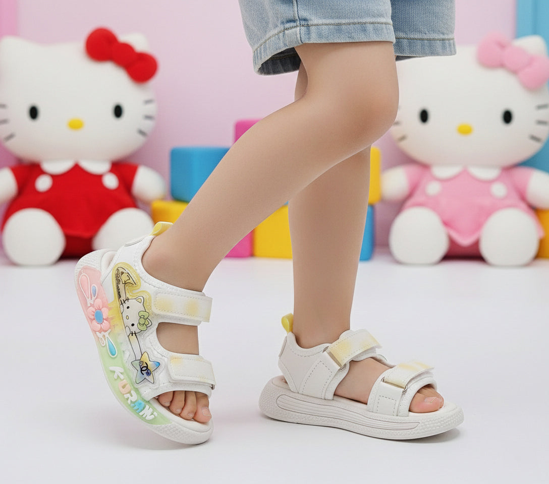 Lights in sole Cute Design Sandals for Kids Girls - UN14