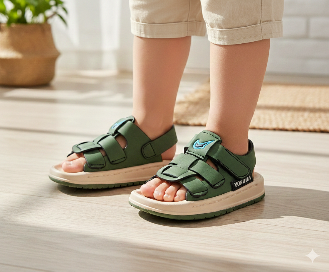 New Trendy Look Soft Sole Sandals for Kids - CW-510 (Green)