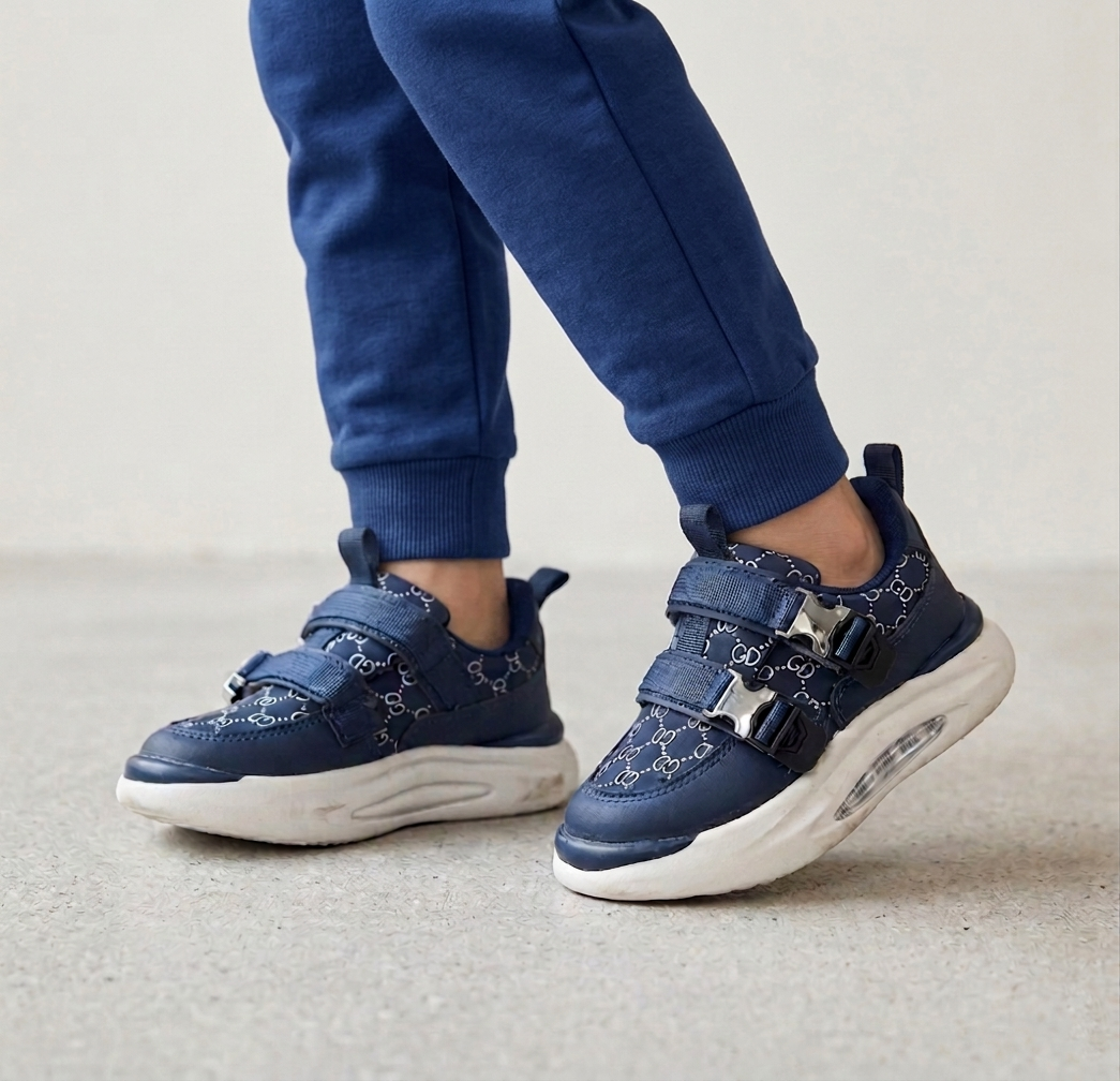 Buckle Design Shoes for Boys - RTL020 (Blue)