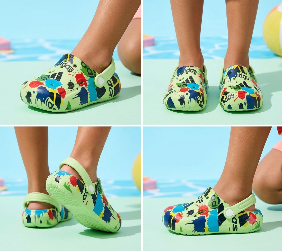 Colorful Crocs for Kids - ADC (Green)