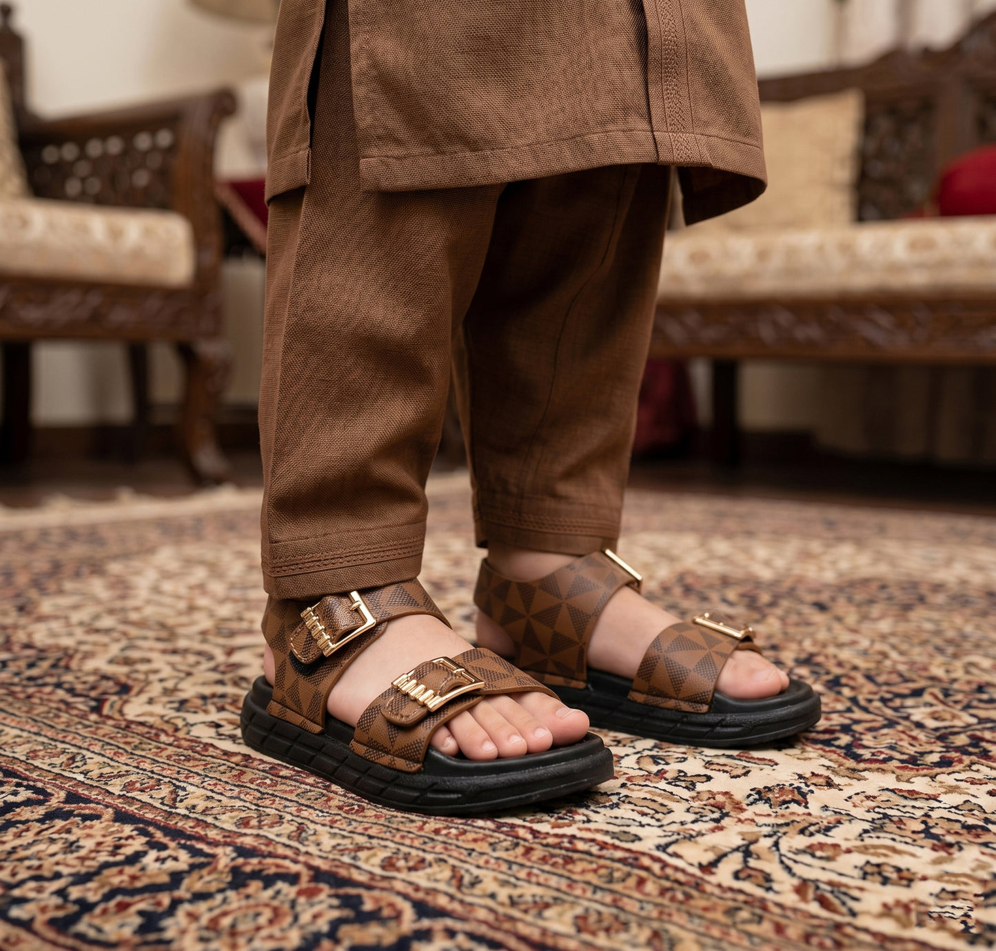 Soft Sole Printed Sandals for Kids - L4CL