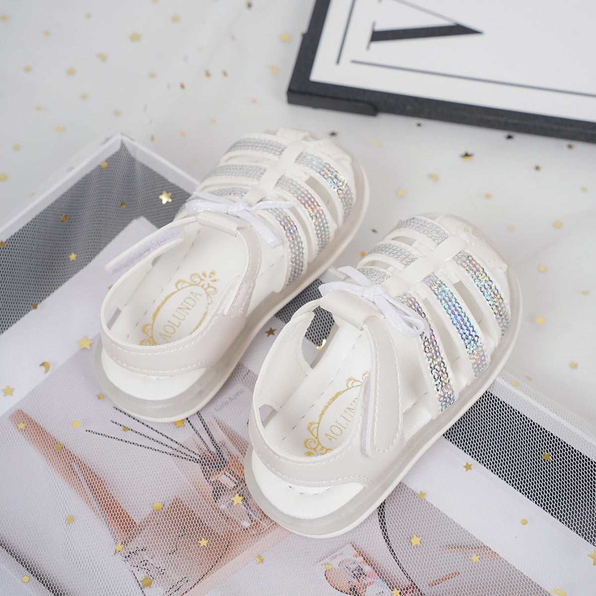 Kids Beautiful Design Fancy Sandals with Lights in Sole - AL2502