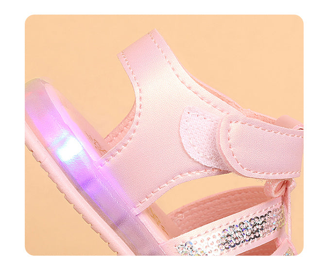 Kids Beautiful Design Fancy Sandals with Lights in Sole - AL2502