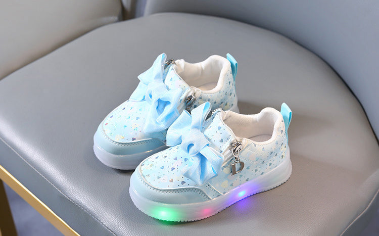 Lights in Sole Beautiful Fancy Design Sneakers for Kids - LY375