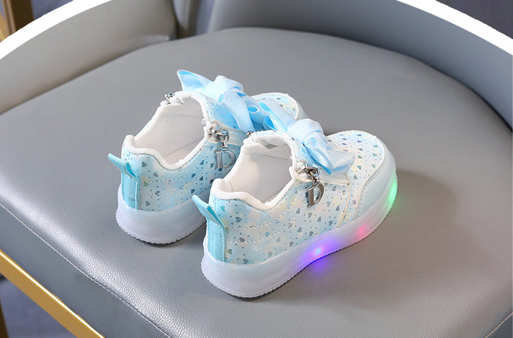 Lights in Sole Beautiful Fancy Design Sneakers for Kids - LY375