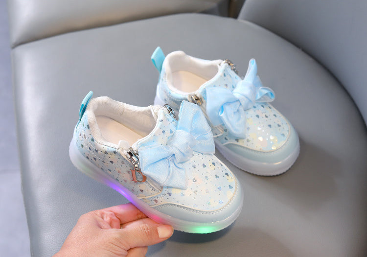 Lights in Sole Beautiful Fancy Design Sneakers for Kids - LY375