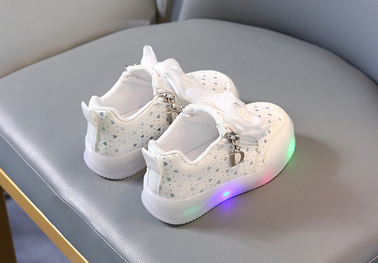 Lights in Sole Beautiful Fancy Design Sneakers for Kids - LY375