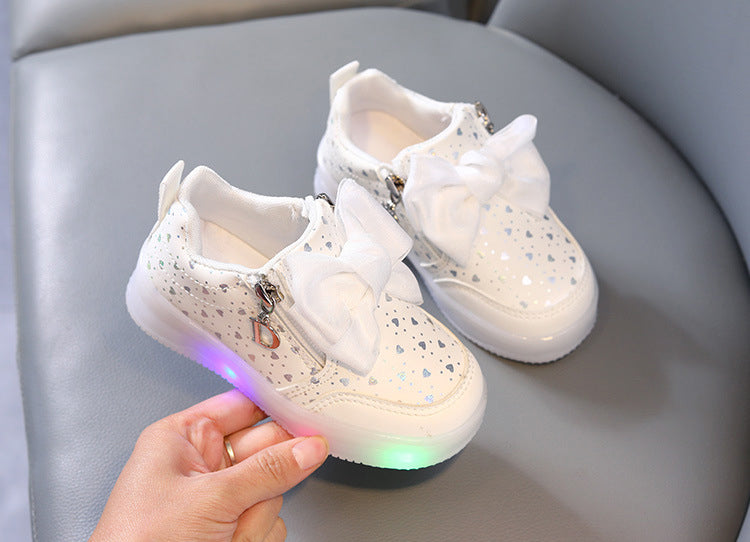 Lights in Sole Beautiful Fancy Design Sneakers for Kids - LY375