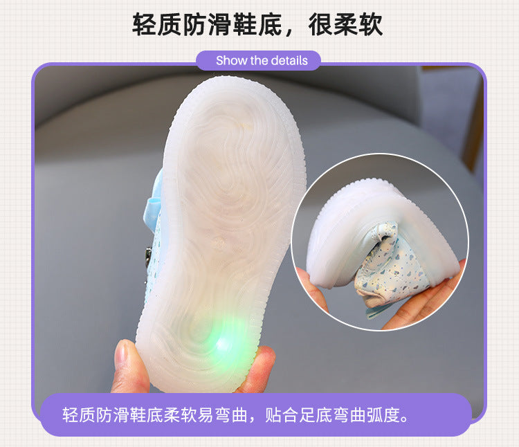 Lights in Sole Beautiful Fancy Design Sneakers for Kids - LY375