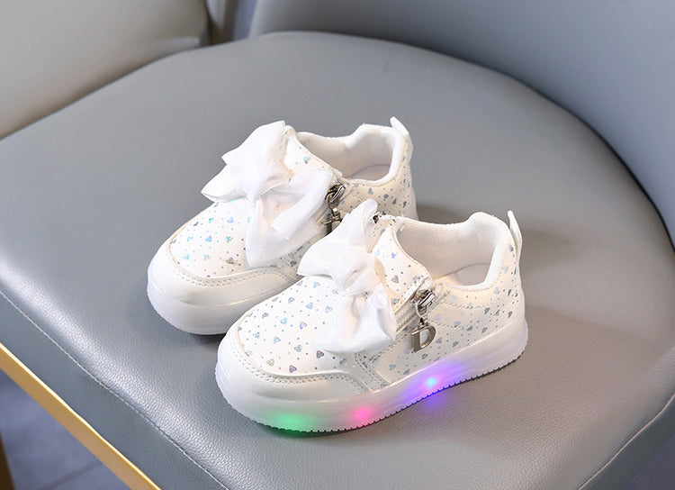 Lights in Sole Beautiful Fancy Design Sneakers for Kids - LY375