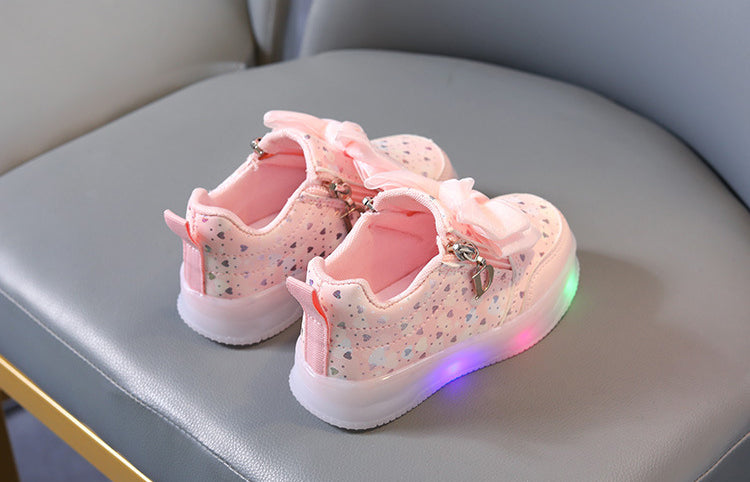 Lights in Sole Beautiful Fancy Design Sneakers for Kids - LY375