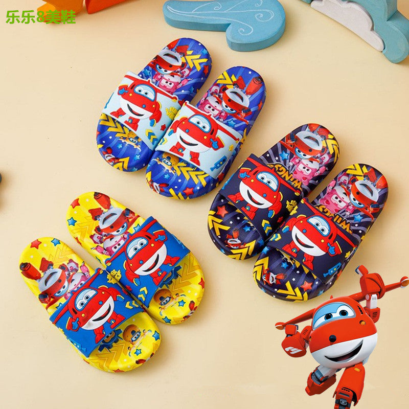 Car Theme Non Slip Summer Slipper for Kids Boys and Girls - A8