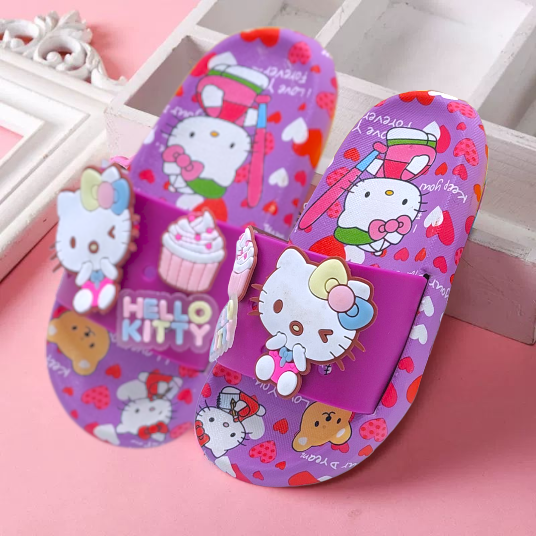 Hello Kitty Theme Non Slip Summer Slipper for Kids Girls - A17