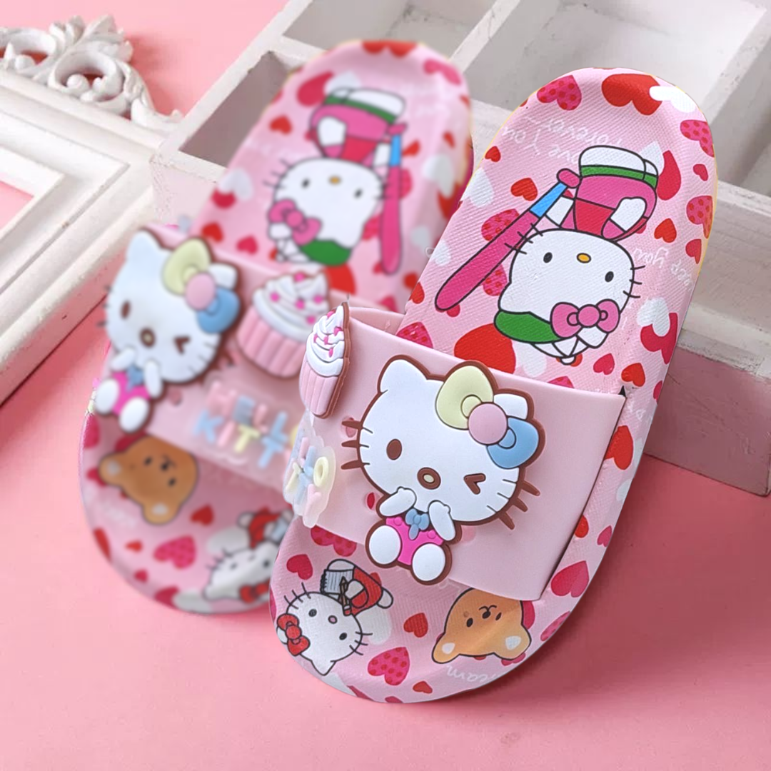 Hello Kitty Theme Non Slip Summer Slipper for Kids Girls - A17