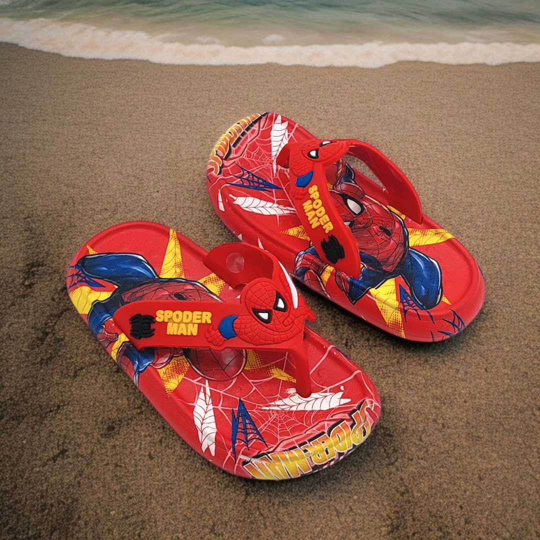 Soft Sole Spiderman Theme Flipflop slippers for Kids - 222083