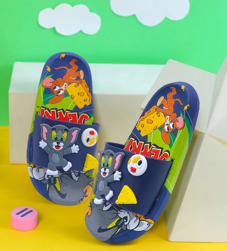 Tom and Jerry Theme Non Slip Summer Slipper for Kids Boys and Girls - 66083A