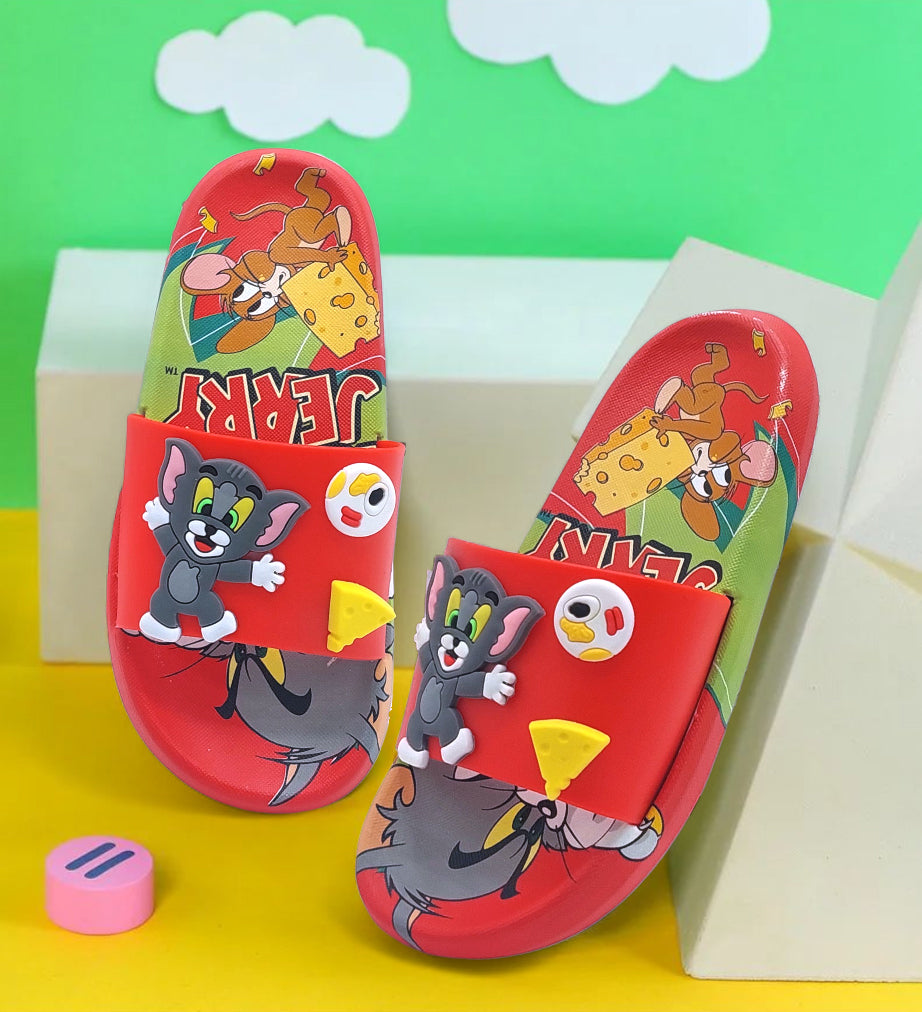 Tom and Jerry Theme Non Slip Summer Slipper for Kids Boys and Girls - 66083A