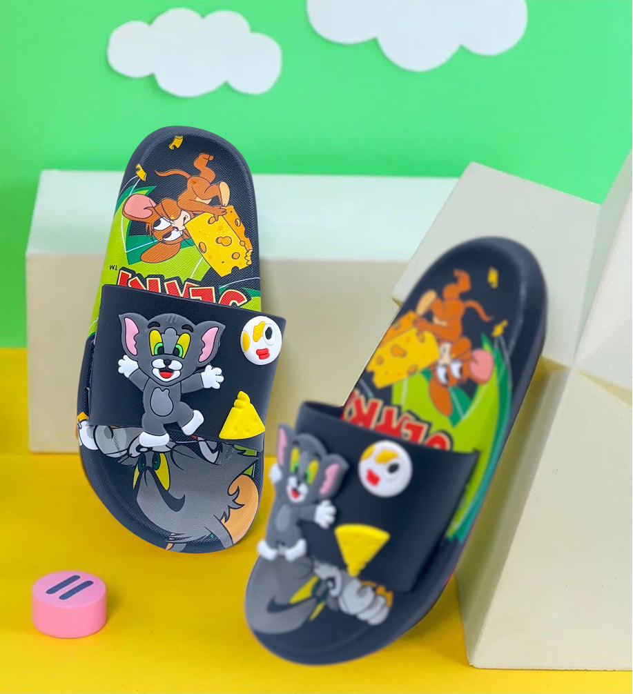 Tom and Jerry Theme Non Slip Summer Slipper for Kids Boys and Girls - 66083A