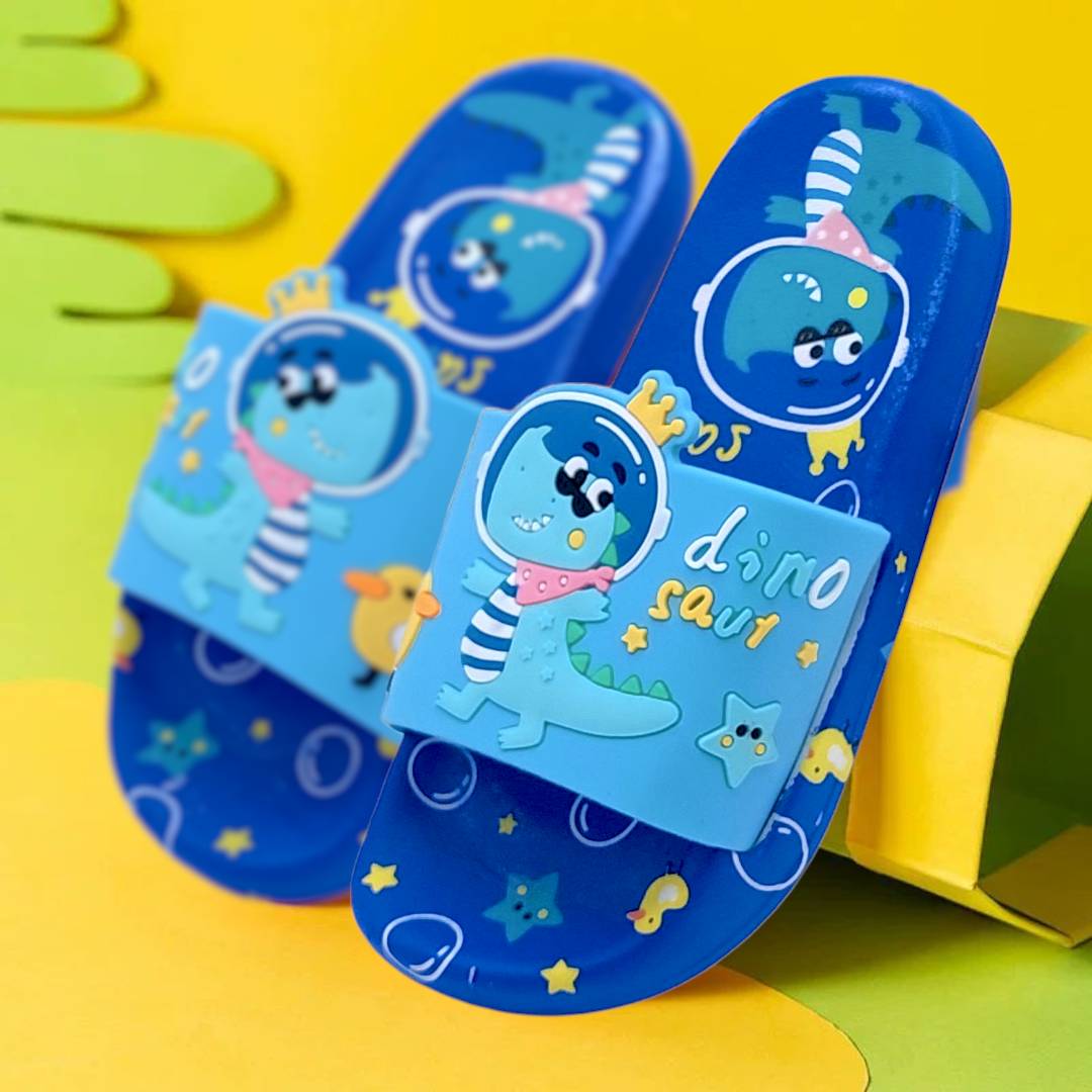 Dino Theme Non Slip Summer Slipper for Kids Boys and Girls - A10