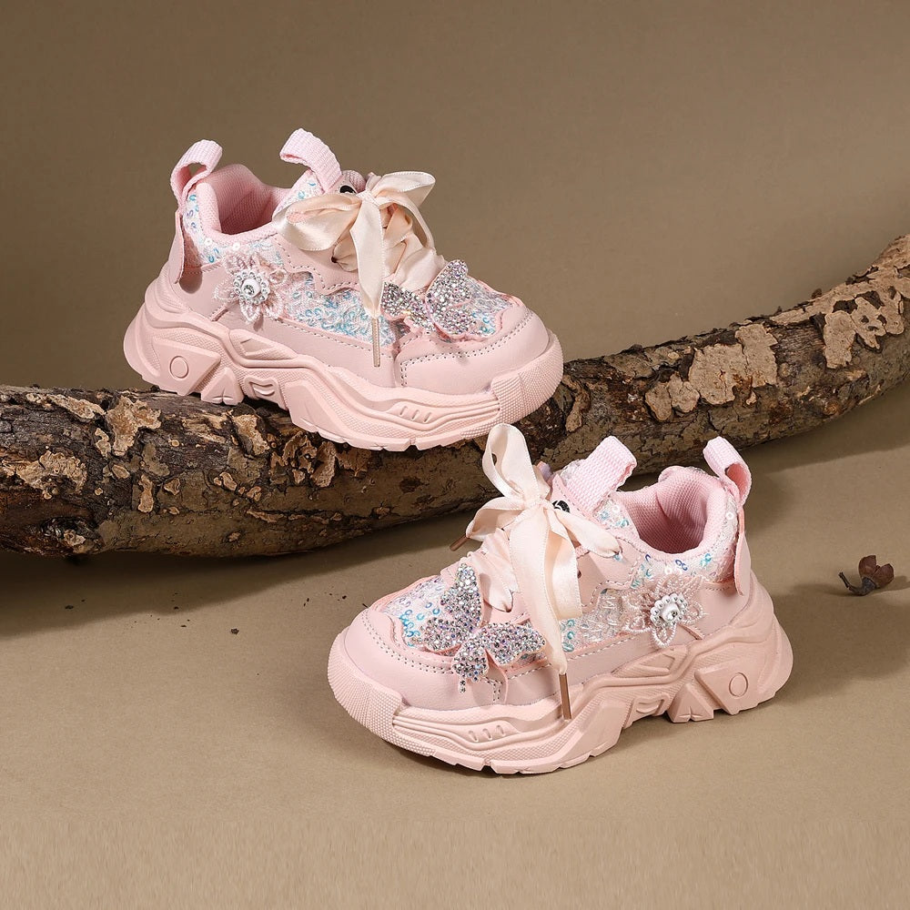 Beautiful Design Soft Sole Fancy Look Sneakers for Kids - BD5