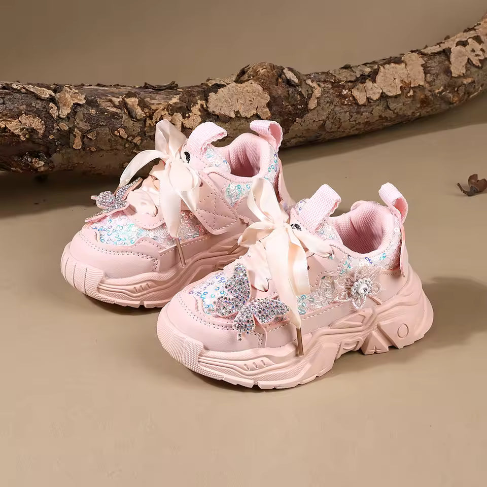 Beautiful Design Soft Sole Fancy Look Sneakers for Kids - BD5