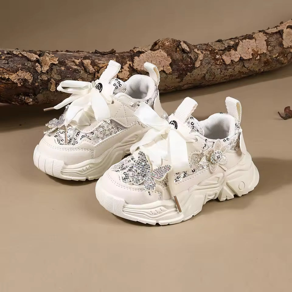Beautiful Design Soft Sole Fancy Look Sneakers for Kids - BD5