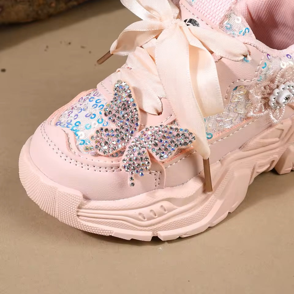 Beautiful Design Soft Sole Fancy Look Sneakers for Kids - BD5