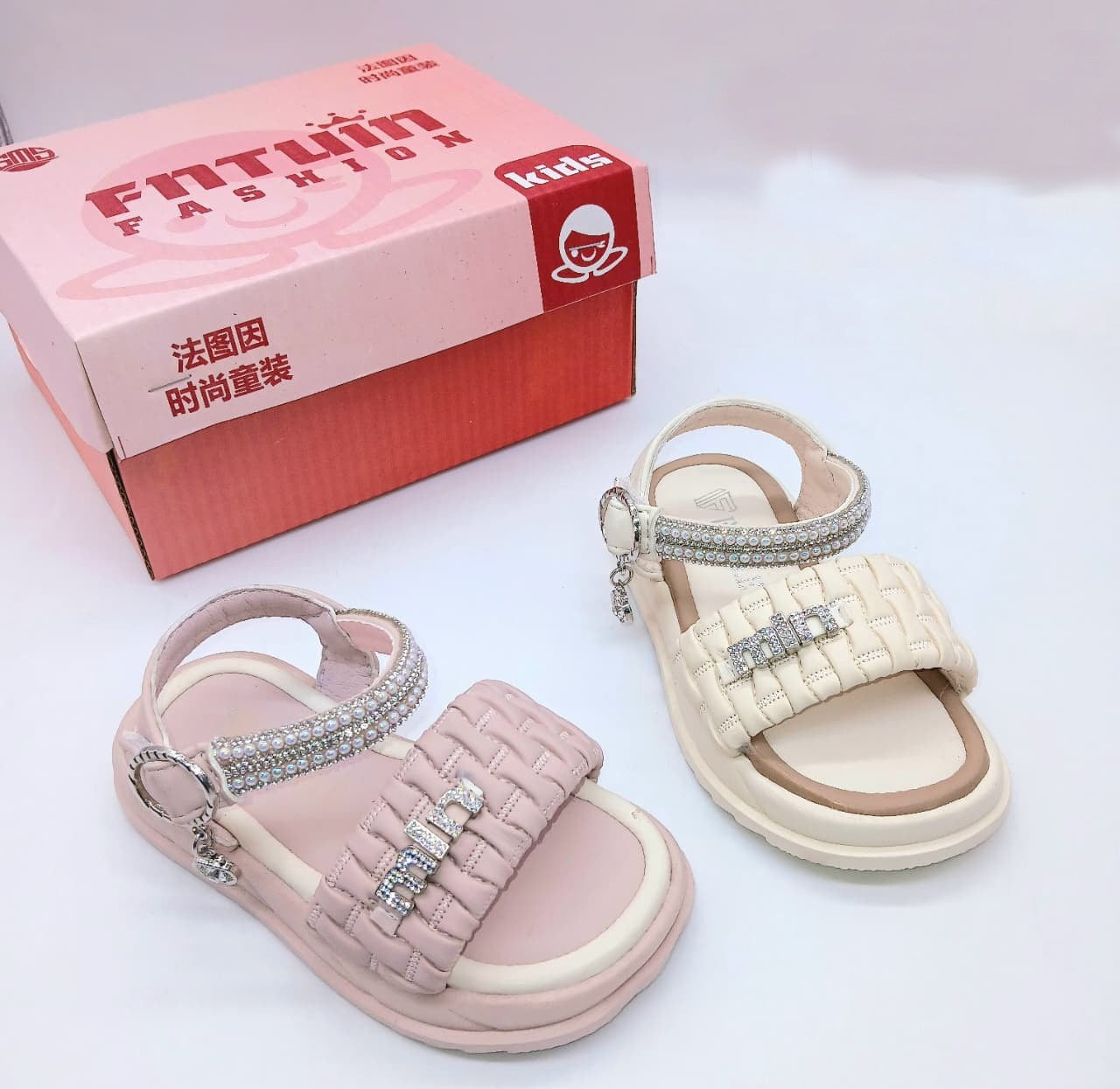 Soft Sole Light Weight Beautiful Design Sandals For Kid's Girl's (Wedding Collection) - NS11