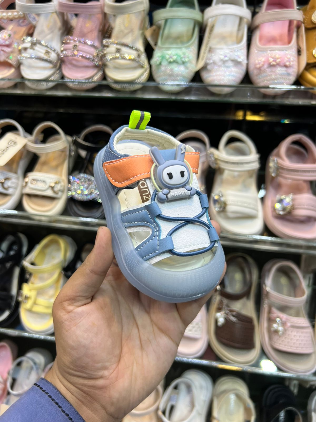Lights in sole cute design sandals for kids - YC25