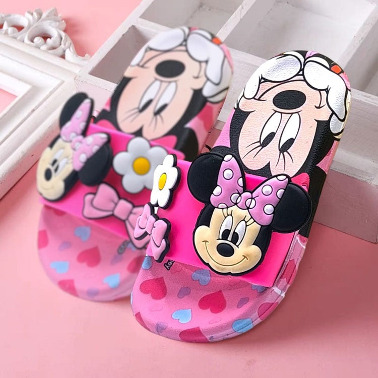 Minnie Mouse Theme Non Slip Summer Slipper for Kids Girls - A0286