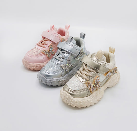 Girl's Beautiful Designs Fancy Look Sneakers for Kids - Y732