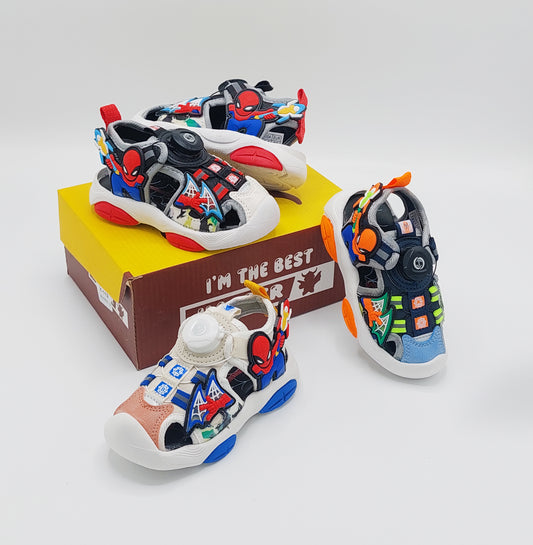 Autolace Spiderman Theme Sandals for Kids - Y112