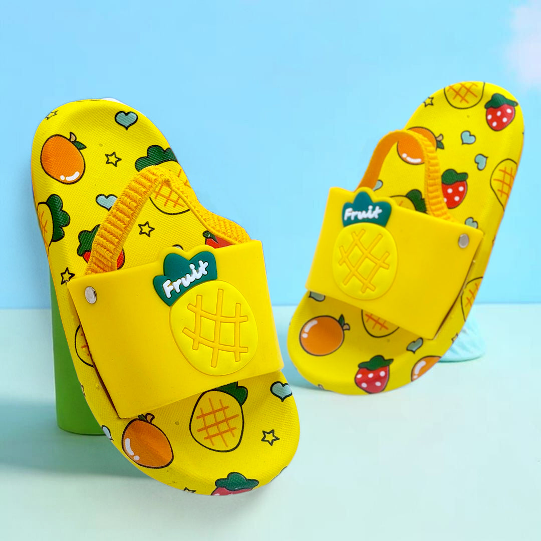 Soft Sole Tutti Frutti Slippers with Strap for Kids - SLIP1
