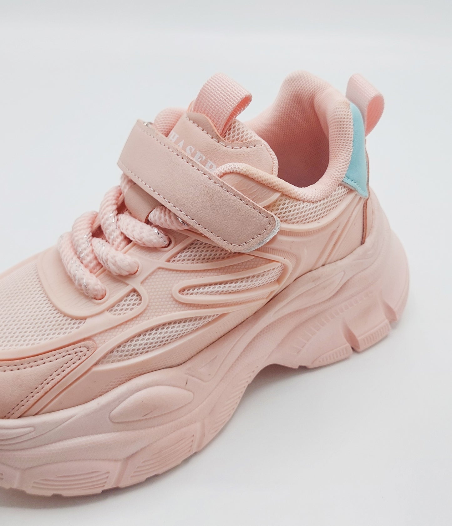 Women's Thick Sole Trendy Look Sneakers - Y-916 (Pink)