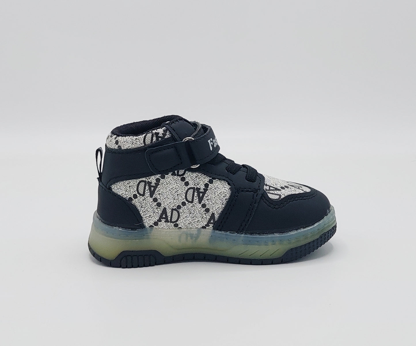 Lights in Sole Trendy Look Shoes Sneakers for Kids - ABL555 (Black)