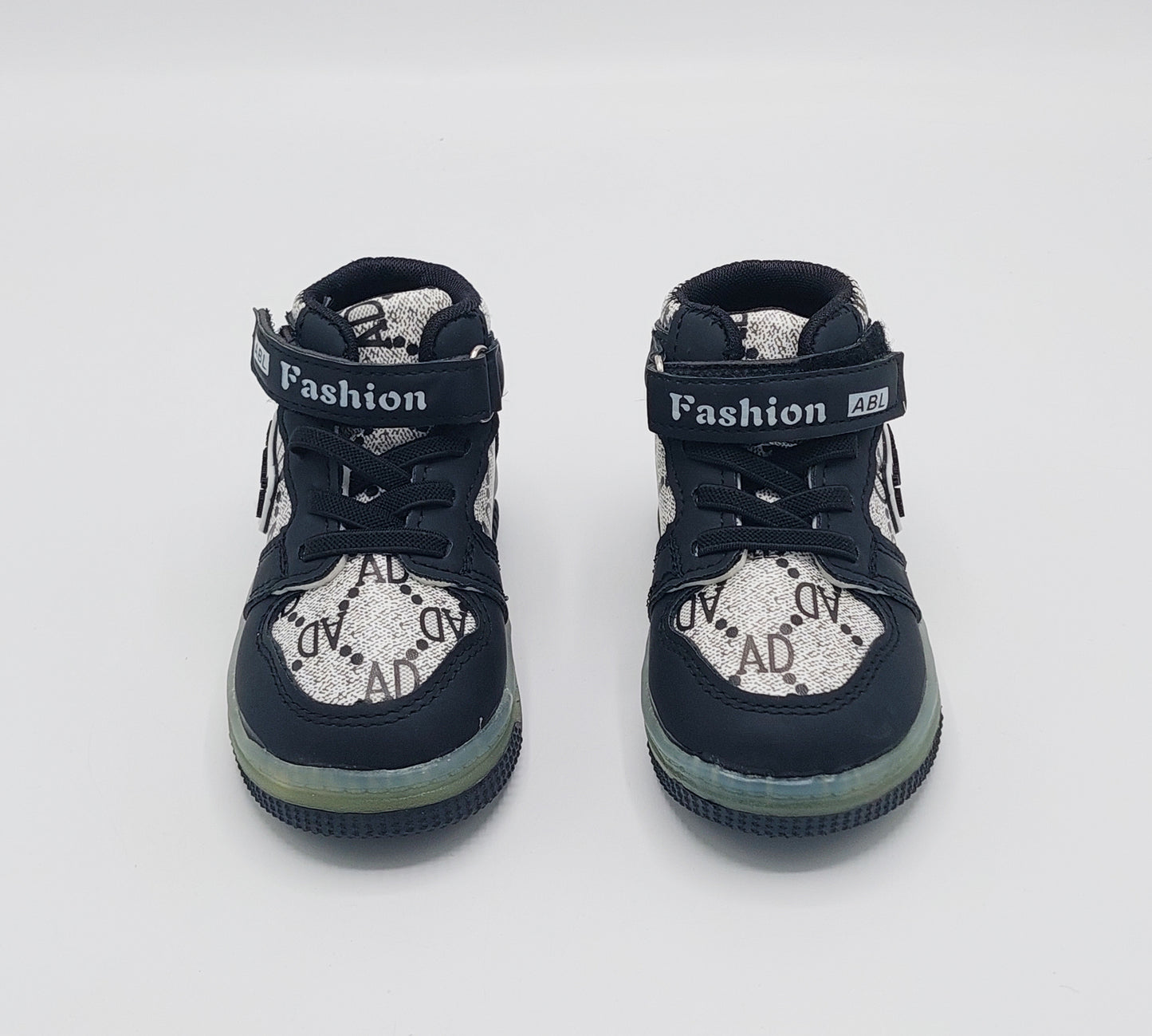 Lights in Sole Trendy Look Shoes Sneakers for Kids - ABL555 (Black)
